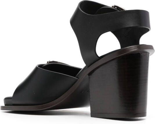 LEMAIRE 80mm leather sandals Black