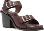 LEMAIRE 90mm leather sandals Brown - Thumbnail 2