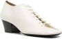 LEMAIRE heeled leather derby shoes White - Thumbnail 2