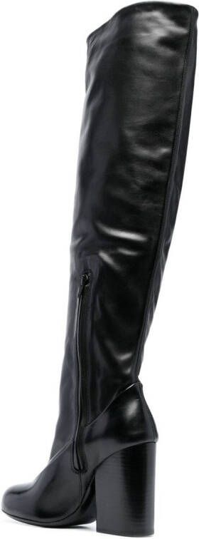 LEMAIRE knee-length polished-finish boots Black