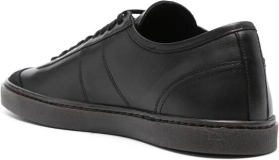 LEMAIRE Linoleum leather sneakers Black