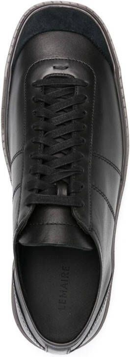 LEMAIRE Linoleum leather sneakers Black