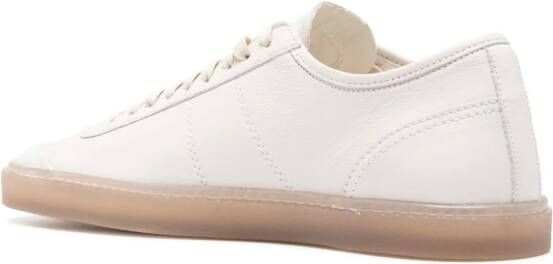 LEMAIRE Linoleum leather sneakers White