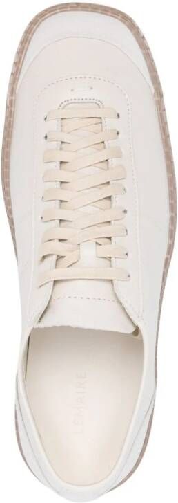 LEMAIRE Linoleum leather sneakers White