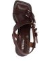 LEMAIRE multiple-strap 100mm leather sandals Brown - Thumbnail 4