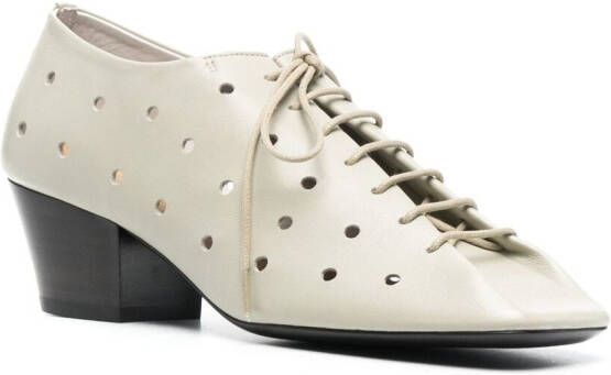 LEMAIRE perforated lace-up shoes Neutrals