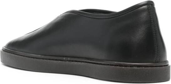 LEMAIRE Piped slip-on sneakers Black