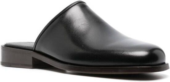 LEMAIRE round-toe slip-on mules Black