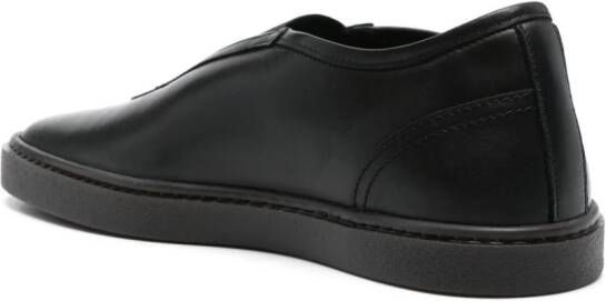 LEMAIRE slip-on leather sneakers Black