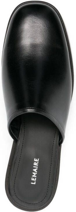 LEMAIRE square-toe 35mm mules Black