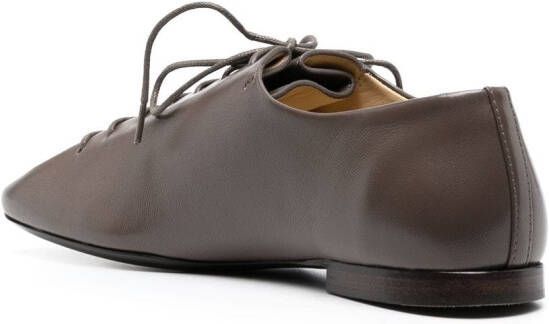 LEMAIRE square-toe Derby shoes Brown