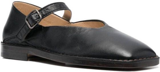 LEMAIRE square-toe loafers Black