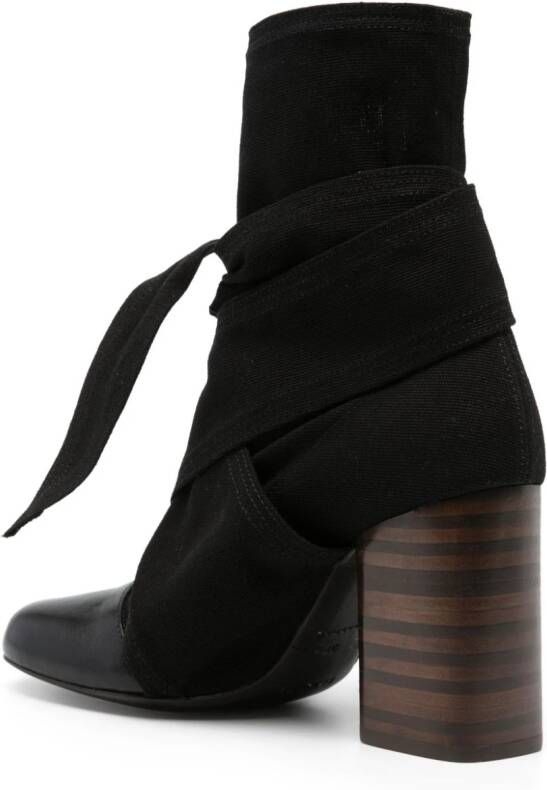 LEMAIRE Wrapped 90mm boots Black