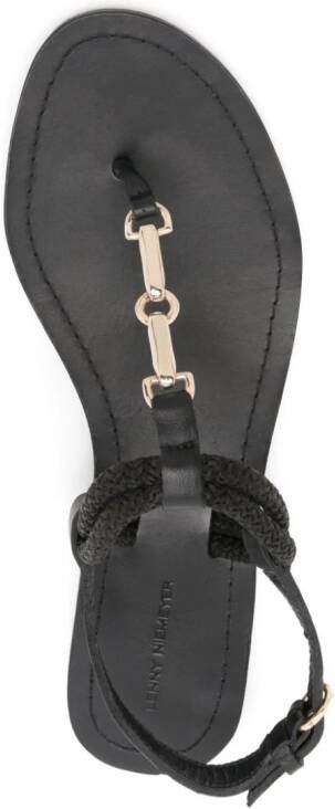 Lenny Niemeyer horsebit-detail leather sandals Black