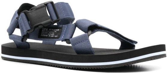 Levi's Tahoe side-buckle fastening sandals Blue