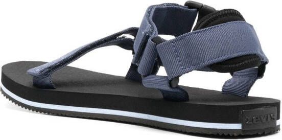 Levi's Tahoe side-buckle fastening sandals Blue