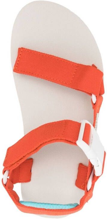 Levi's Tahoe side logo-patch sandals Orange