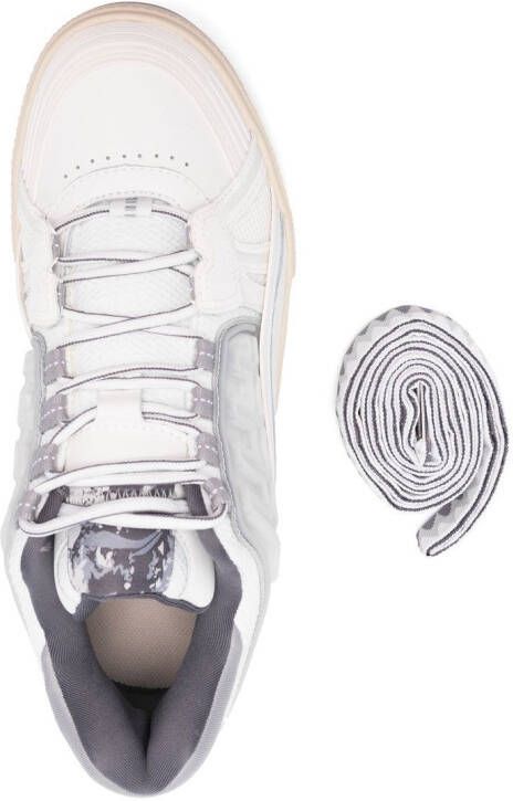 Li-Ning panelled lace-up sneakers White
