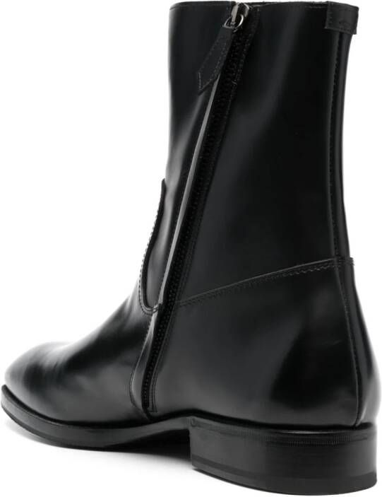 Lidfort leather ankle boots Black