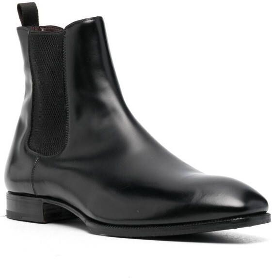 Lidfort leather Chelsea boots Black