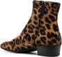 Lidfort leopard-print ankle boots Orange - Thumbnail 3