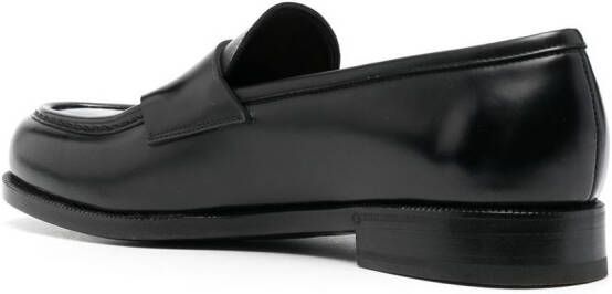 Lidfort penny-slot leather loafers Black