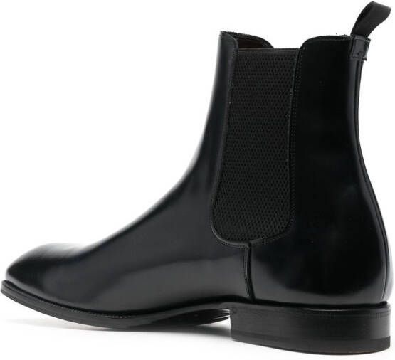 Lidfort pointed toe leather boots Black