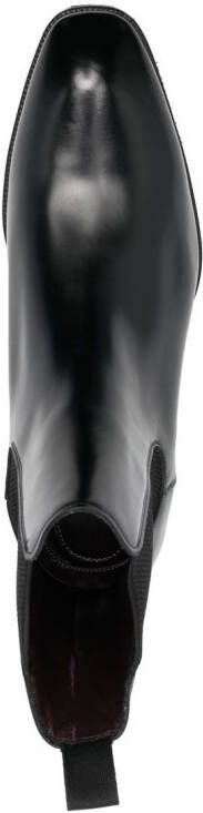 Lidfort pointed toe leather boots Black