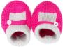 Little Bear knitted slip-on shoes Pink - Thumbnail 3