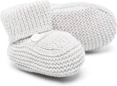 Little Bear slip-on knitted slippers Grey