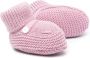 Little Bear slip-on knitted slippers Pink - Thumbnail 2