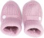 Little Bear slip-on knitted slippers Pink - Thumbnail 3