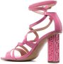LIU JO 100mm patent-leather sandals Pink - Thumbnail 3