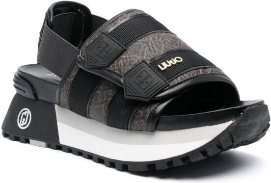 LIU JO 60mm strap chunky sandals Black