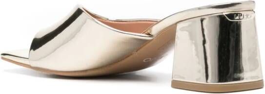 LIU JO 65mm Judy metallic asymmetric sandals Gold