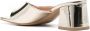 LIU JO 65mm Judy metallic asymmetric sandals Gold - Thumbnail 3