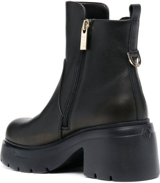 LIU JO 70mm Carrie leather ankle-boots Black