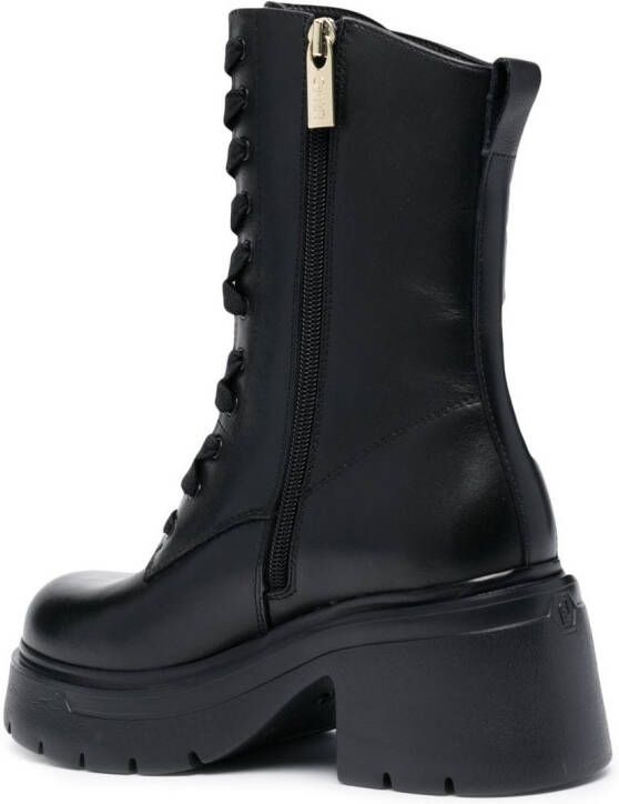 LIU JO 75mm Carrie lace-up boots Black