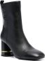 LIU JO 80mm leather ankle-boots Black - Thumbnail 2