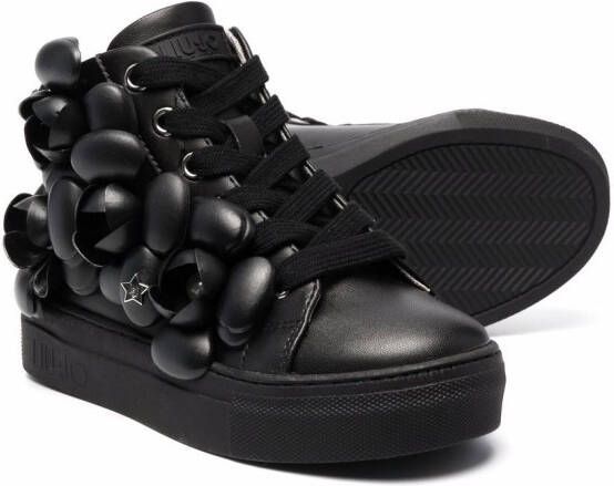 Liu Jo Kids Alicia 133 3D floral detail sneakers Black