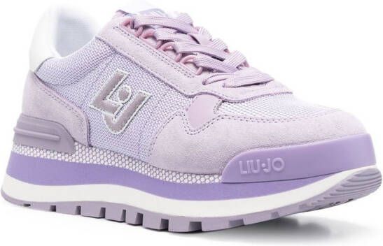 LIU JO Amazing lace-up sneakers Purple