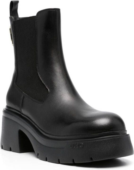 LIU JO Carrie 60mm leather ankle boots Black