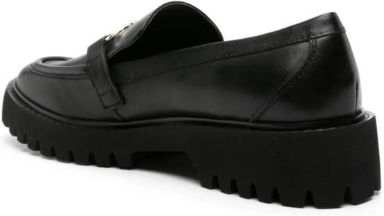 LIU JO Cora 01 leather loafers Black