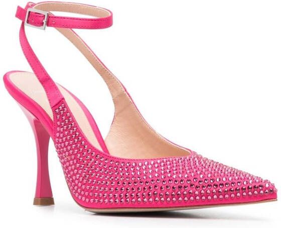 LIU JO embellished pointed-toe pumps Pink