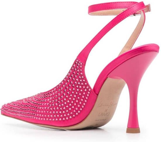 LIU JO embellished pointed-toe pumps Pink