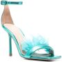 LIU JO feather-detailed 100mm heel sandals Blue - Thumbnail 2