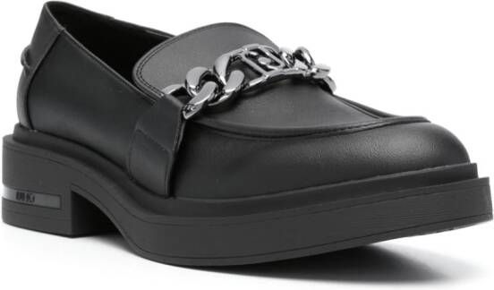 LIU JO Gabrielle 23 chain-link loafers Black