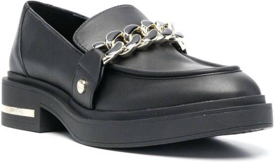 LIU JO Gabrielle chain-link loafers Black