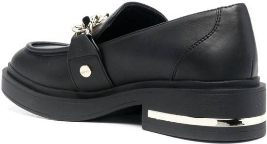 LIU JO Gabrielle chain-link loafers Black