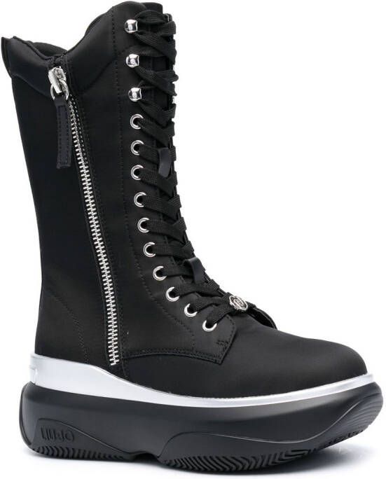 LIU JO June lace-up boots Black